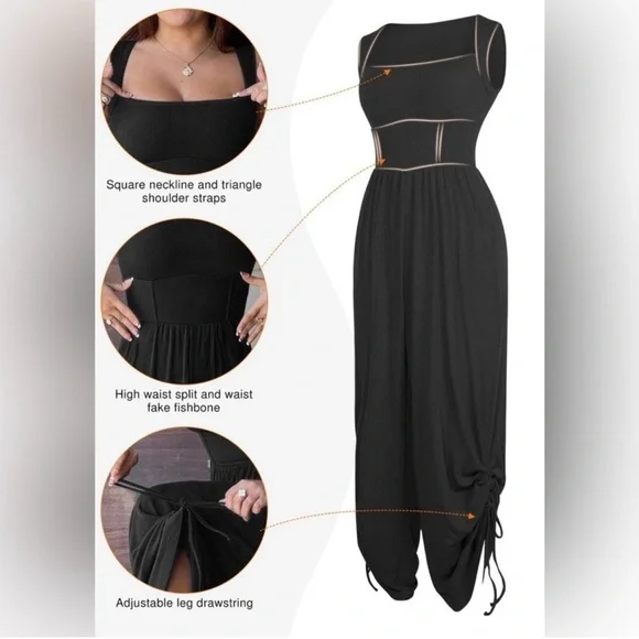 Elegant Black Jumpsuit - Picture 4 of 7